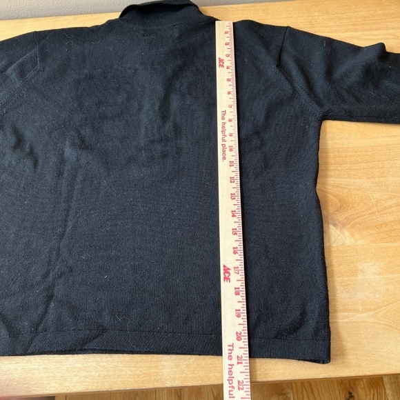BALLANTYNE MERINO WOOL 2000 POLO SWEATER WOMENS 4 LUXURY PREPPY CLASSIC BLACK - Picture 9 of 13